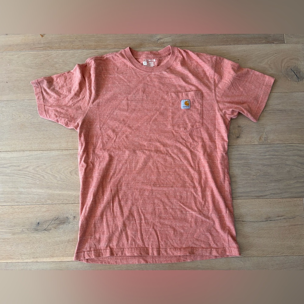 Carhartt relaxed fit heather orange t-shirt - size medium
